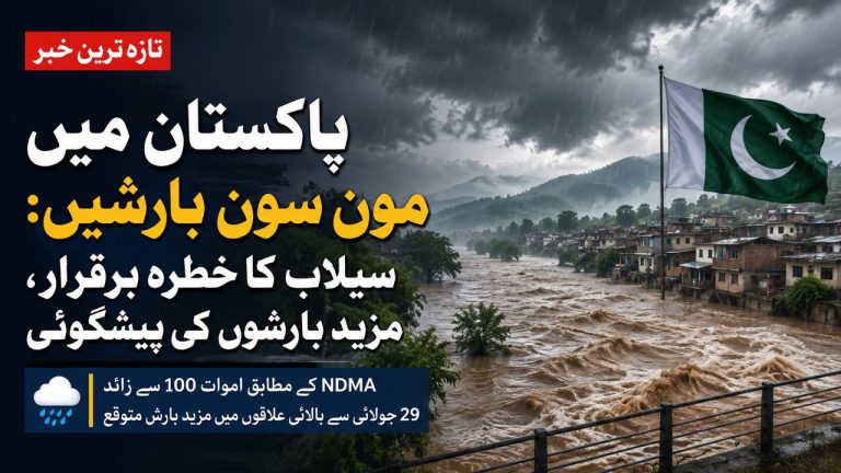 پاکستان میں مون سون بارشوں اور سیلاب کی صورتحال