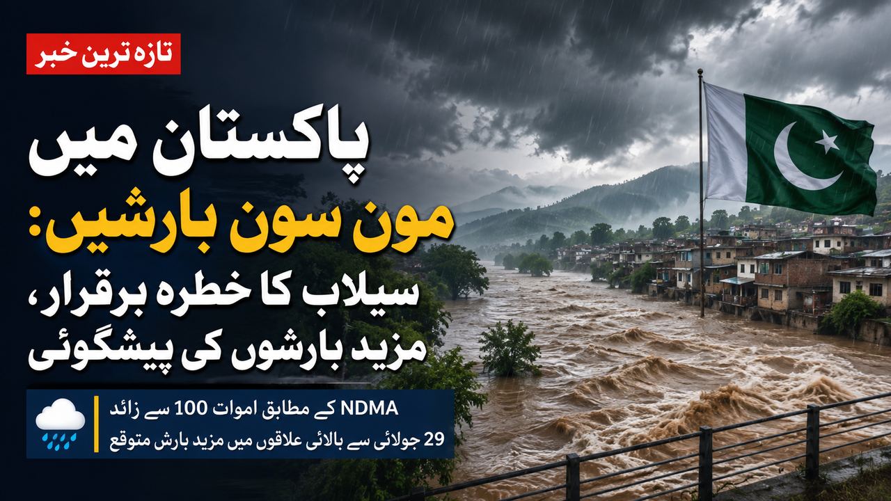 پاکستان میں مون سون بارشوں اور سیلاب کی صورتحال